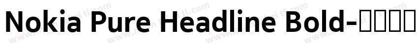 Nokia Pure Headline Bold字体转换
